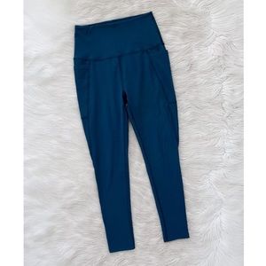 Beyond Yoga Blue Teal High Waisted Pocket Leggings